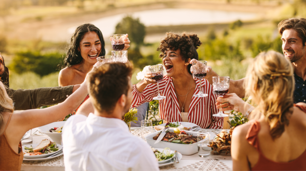 Hosted winery lunch