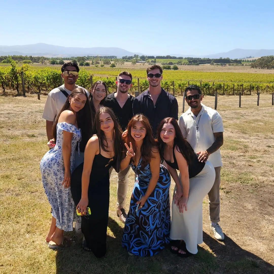Speed Dating Wine Tour group